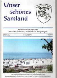 Unser schönes Samland. 219 Folge (III/2018)