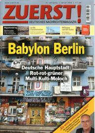 Zuerst! Deutsches Nachrichtenmagazin. 13. Jhg., Januar 2022