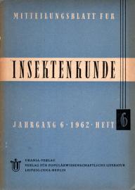 Mitteilungsblatt für Insektenkunde. Jhg. 6, Heft 6