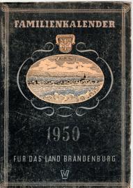 Familienkalender für das Land Brandenburg 1950.