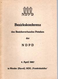 Bezirkskonferenz des Bezirksverbandes Potsdam der NDPD