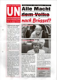 UN Unabhängige Nachrichten - Wahrheit - Klarheit - Offenheit. 44. Jhg 2012, Juli 2012