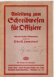 Anleitung zum Schreibwesen für Offiziere : Nach den neuesten Bestimmungen 
