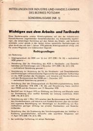 Wichtiges aus dem Arbeits- und Tarifrecht