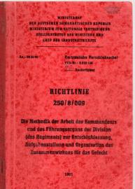 Richtlinie 250/8/009