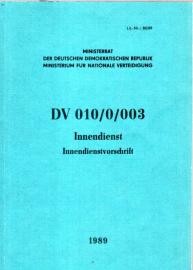 DV 010/0/003. Innendienst. Innendienstvorschrift