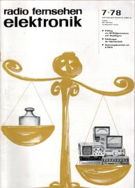radio fernsehen elektronik, 7 / 1978