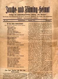 Zauche- und Fläming-Heimat. Beilage der nationalsozialistischen Zeitung 
