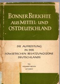 Die Aufrüstung in der sowjetischen Besatzungszone Deutschlands 