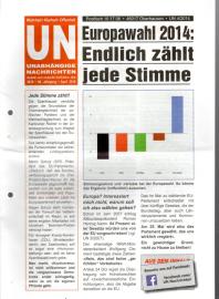 UN Unabhängige Nachrichten - Wahrheit - Klarheit - Offenheit. 46. Jhg 2014, April 