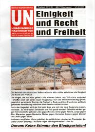 UN Unabhängige Nachrichten - Wahrheit - Klarheit - Offenheit. 53. Jhg 2021, September 