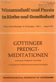 Ordnung der Predigttexte, Vierte Reihe, 13. Sonntag nach Trinitatis bis letzter Sonntag im Kirchenjahr