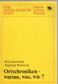 Ortschroniken - warum, was, wie?