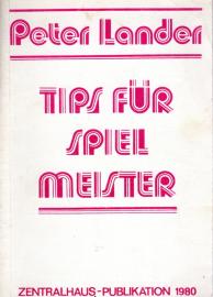 Tips für Spielmeister.