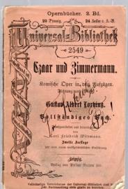 Czaar und Zimmermann : Komische Oper in drei Aufzügen Czaar und Zimmermann : Komische Oper in drei Aufzügen