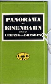 Panorama der Eisenbahn zwischen Leipzig und Dresden