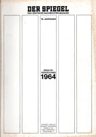Der Spiegel. 18. Jahrgang Inhaltsverzeichnis 1964