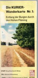 Die KURIER-Wanderkarte Nr. 1: Entlang der Burgen durch den Hohen Fläming 