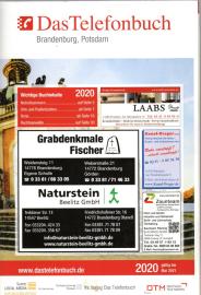 Das Telefonbuch Brandenburg, Potsdam, 2020