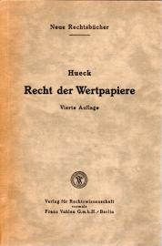Recht der Wertpapiere. Vierte Auflage 