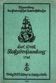 Sammlung von Aufgaben für das kaufmännische Rechnen, I. Teil.