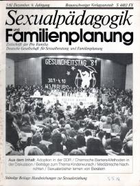 Sexualpädagogik und Familienplanung. Zeitschrift der Pro Familia 9.Jg, 5/81