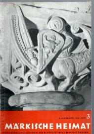 Märkische Heimat. Heimatkundliche Zeitschrift der Bezirke Cottbus, Frankfurt, Potsdam 6.Jg. 1962, Heft 3