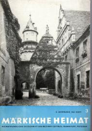 Märkische Heimat. Heimatkundliche Zeitschrift der Bezirke Cottbus, Frankfurt, Potsdam 5.Jg. 1961, Heft 3