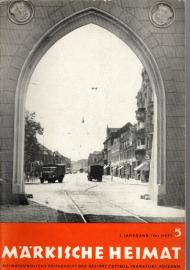 Märkische Heimat. Heimatkundliche Zeitschrift der Bezirke Cottbus, Frankfurt, Potsdam 5.Jg. 1961, Heft 5