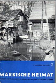Märkische Heimat. Heimatkundliche Zeitschrift der Bezirke Cottbus, Frankfurt, Potsdam 3.Jg. 1959 Heft 2