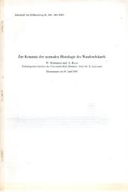 Zur Kenntnis der nomalen Histologie des Wandendokards 