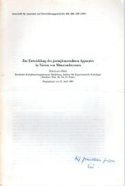 Zur Entwicklung des juxtaglomerulären Apparates in Nieren von Mäuseembryonen 