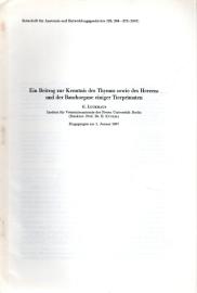 Ein Beitrag zur Kenntnis desThymus sowie des Herzens und der Bauchorgane einiger Tierprimaten 