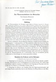 Zur Thoraxmuskulatur der Bittacidae