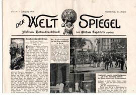 Der WELT SPIEGEL Illustrierte Halbwochen-Chronik des Berliner Tageblatts Nr. 67 vom 20. Aug. 1903