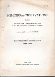 PHOTOELECTRIC OBSERVATION OF RR LYRAE. PHOTOELECTRIC OBSERVATION OF RR LYRAE.
