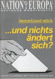 Nation & Europa : Deutsche Monatshefte  52.Jg. Heft 09 September 2002 