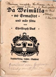 Da Weimülla von Ermastot und mär sotta Da Weimülla von Ermastot und mär sotta