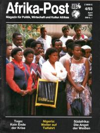 Afrika-Post - Magazin für Politik, Wirtschaft und Kultur Afrikas. Heft 4 / 1993
